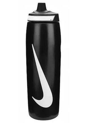 Пляшка nike refuel bottle 32 oz чорний, білий уні 946 мл