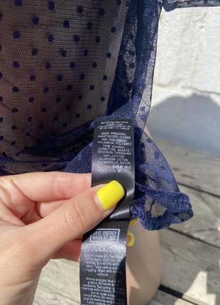 Шикарная прозрачная блуза в горошек miss selfridge размер с-м6 фото