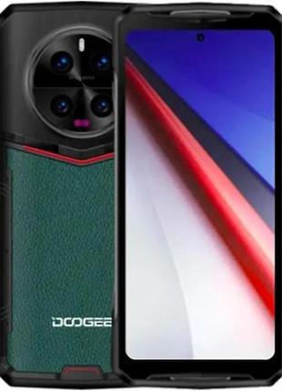 Смартфон doogee dk10 12/512gb green, nfc, ips 6.67", amoled, 50/50мп, 5g, ip69к, 5150 mah