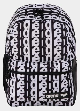 Рюкзак arena team backpack 30 allover чорний, білий уні 54x36x27 см