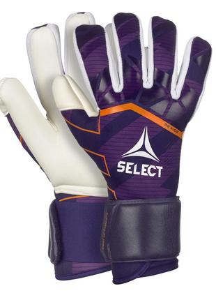 Рукавички воротарські select goalkeeper gloves 88 kids v24 фіолетовий, білий діт 5 (16 см)