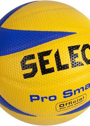 М'яч волейбольний select pro smash volley new жовто-синій уні 5