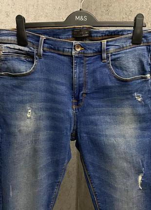 Синие джинсы от брендa zara man3 фото