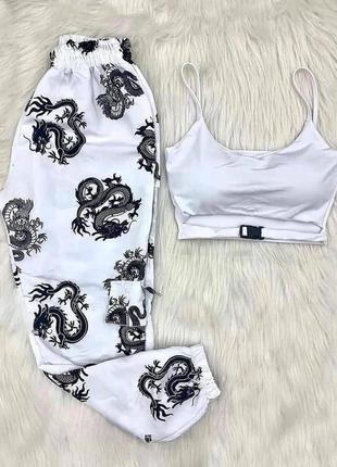 Костюм: топ + джоггери