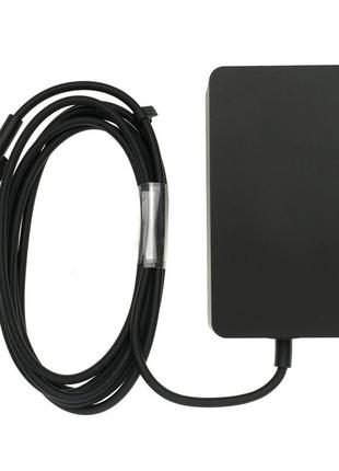 Блок живлення для планшета microsoft 15v, 4a, 65w, 6pin, black (surface pro 5, pro 6, pro 4, pro3, book) (без мережевого кабеля