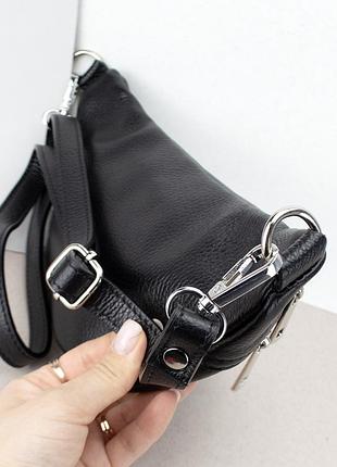 Бананка кожаная женская virginia conti 03293 на 2 отделения