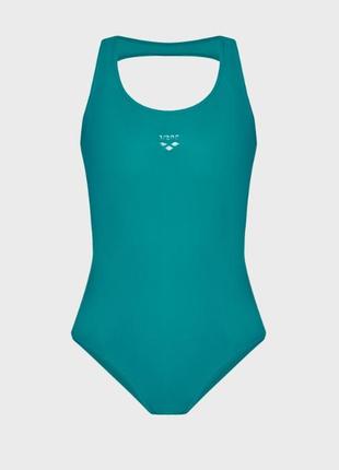 Купальник закритий для жінок arena solid o back swimsuit зелений жін 38