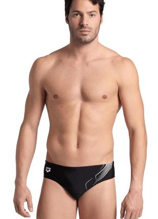 Плавки arena dive swim brief чорний, білий чол 100