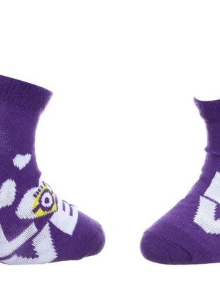 Шкарпетки minions love фіолетовий діт 27-30 арт 83890431-5