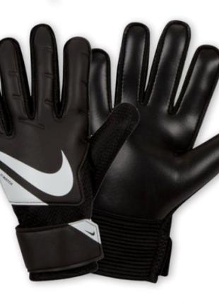 Воротарські рукавички nike nk gk match jr - ho23 чорний, білий діт 7 (19,6 см)