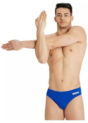 Плавки-сліпи arena team swim briefs solid блакитний чол 85