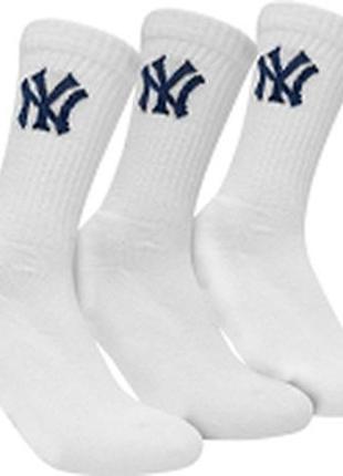 Шкарпетки new york yankees 3 pk crew білий уні 31-34