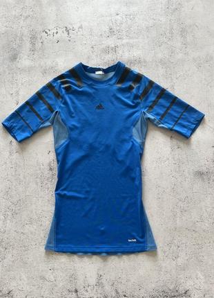 Adidas tech-fit мужская компресионка,футболка,оригинал,размер с-м2 фото