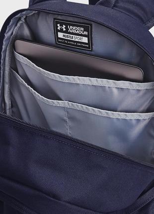Рюкзак ua hustle sport backpack синій уні 32х47х19 см4 фото