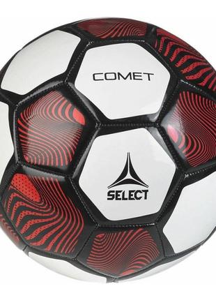 М'яч футбольний select fb comet чорний, білий, червоний уні 4