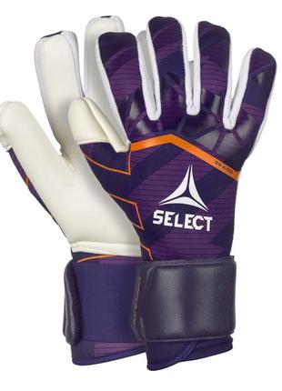 Рукавички воротарські select goalkeeper gloves 88 kids v24 фіолетовий, білий діт 7 (17 см)