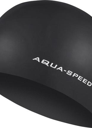 Шапка для плавання aqua speed ​​3d cap 5754 чорний уні osfm