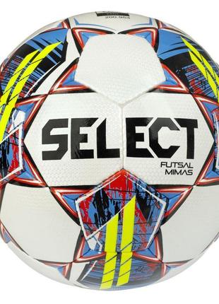 М'яч футзальний select futsal mimas (fifa basic) v22 біло-жовтий уні 4