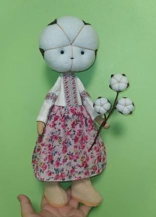 Українська бавовна текстильна лялька
