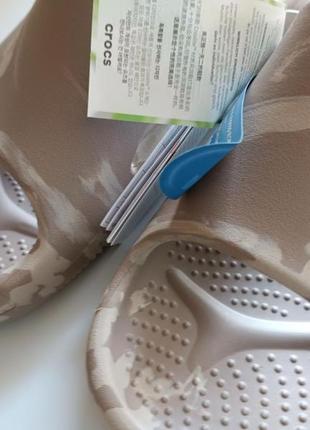 Crocs mellow marbled slide шлепанцы мужские крокс с мраморным принтом.6 фото