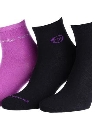 Шкарпетки sergio tacchini 3-pack чорний, рожевий жін 35-37