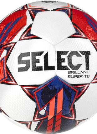 М'яч футбольний select brillant super fifa tb v23 білий, червоний уні 5