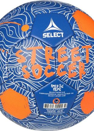 М'яч футбольний select street soccer v24 синій, помаранчевий уні 4,5