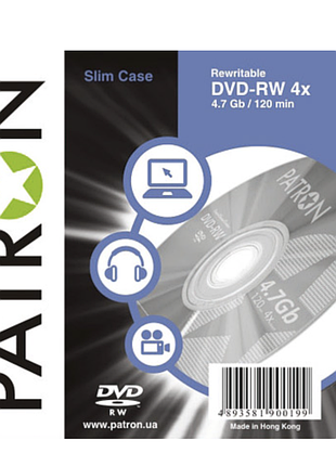 Patron dvd+rw 4.7 gb 4x (3852)