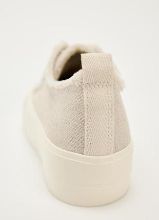 Стильні текстильні кеди кросівки кроси на платформі zara зара
