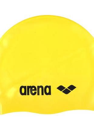 Шапка для плавання arena classic silicone жовтий уні osfm