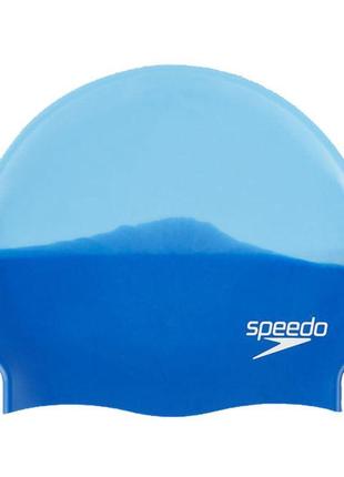Шапка для плавання speedo multi colour silc cap au синій уні osfm