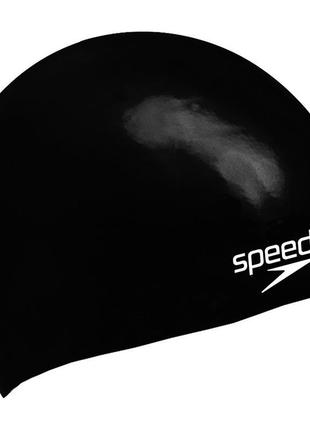 Шапка для плавання speedo moulded silc cap ju чорний діт osfm