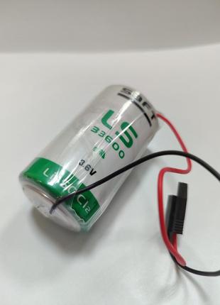 Батарейка saft ls33600 (d size) 3,6в; 17000 ма·год, li-socl2 літієва з дротами