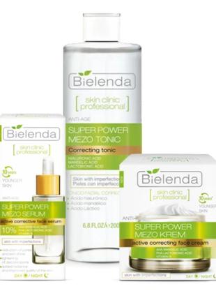 Подарочный набор (миндальная и лактобионовая кислота) салат - skin clinic professional