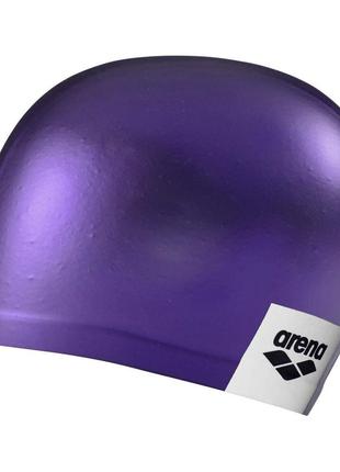 Шапка для плавання arena logo moulded cap фіолетовий уні osfm