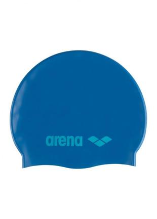 Шапка для плавання arena classic silicone блакитний уні osfm