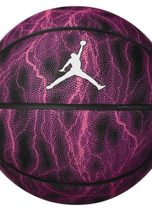 М'яч баскетбольний nike jordan basketball 8p energy deflated буряковий, чорний, білий уні 7