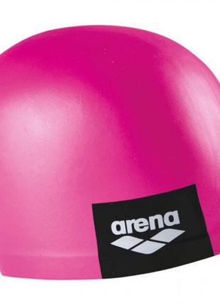 Шапка для плавання arena logo moulded cap рожевий уні osfm