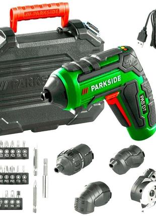 Аккумуляторная отвертка parkside pas 4 d7