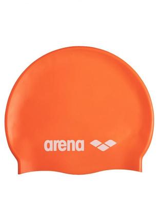 Шапка для плавання arena classic silicone помаранчевий уні osfm