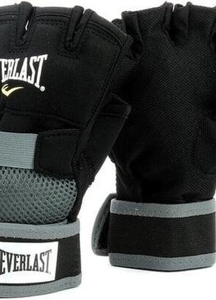 Бинти-рукавички everlast evergel hand wraps чорний уні m