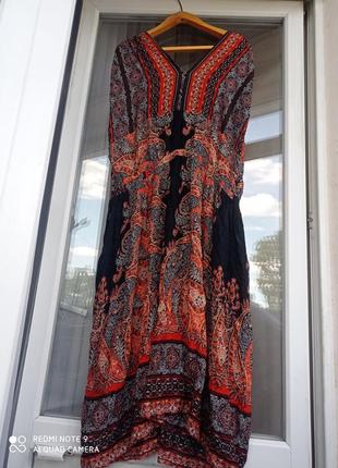 Длинное платье в этно-стиле