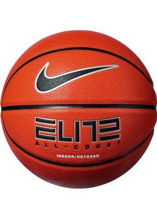 М'яч баскетбольний nike elite all court 8p 2.0 deflated помаранчевий уні 7