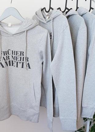 Худи пайта толстовка с капюшоном серая