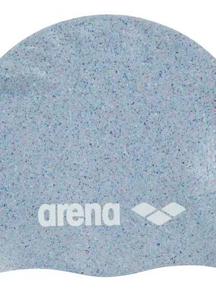 Шапка для плавання arena silicone cap сірий, мульти уні osfm