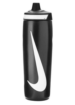 Пляшка nike refuel bottle 24 oz чорний, білий уні 709 мл