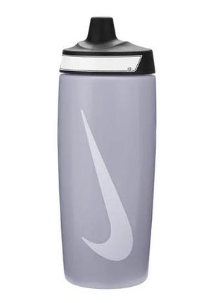 Пляшка nike refuel bottle 18 oz сірий, чорний, білий уні 532 мл