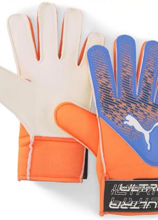 Воротарські рукавиці puma ultra grip 4 rc синій, помаранчевий уні 9