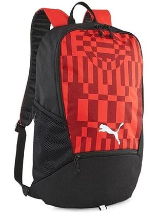 Рюкзак puma individualrise backpack 21l чорний, червоний уні 33x11x49 см