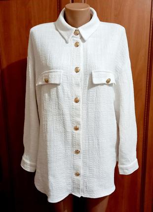 Блуза рубашка женская.р.50.-54..oversized. mohito.